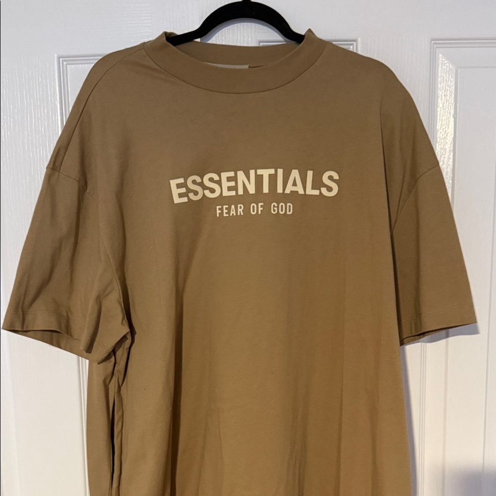 Fear of God Essentials Tan Tee Shirt Dress